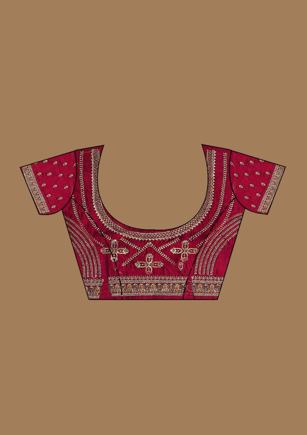 Bottle Green Gold Zariwork Soft Raw Silk Saree