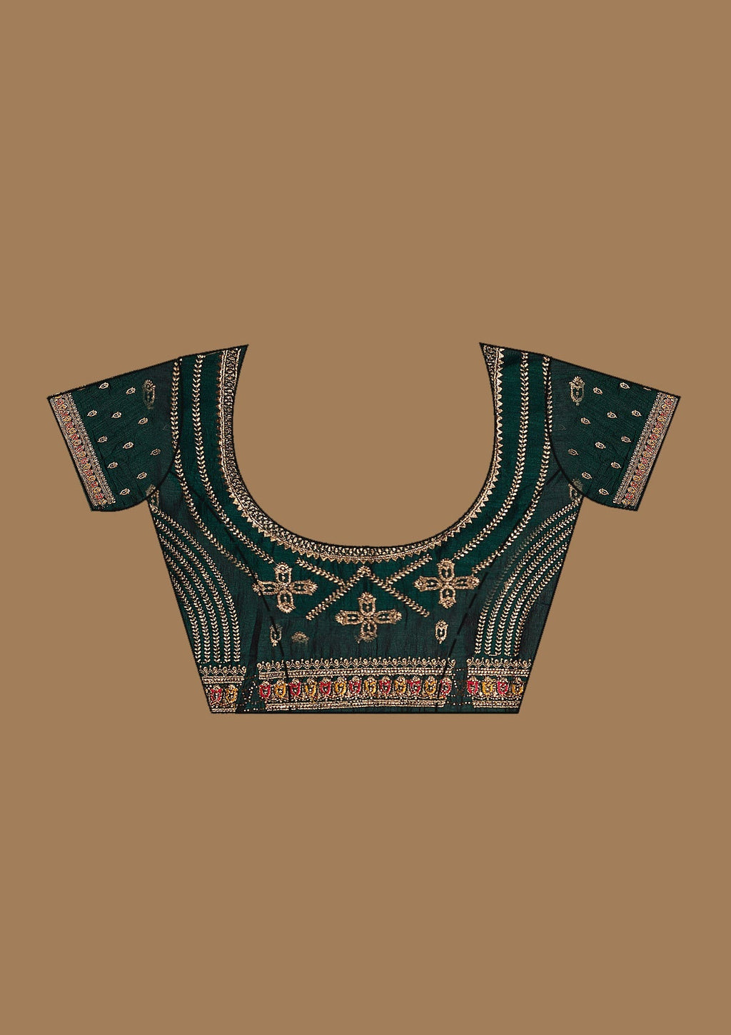 Rani Pink Gold Zariwork Soft Raw Silk Saree