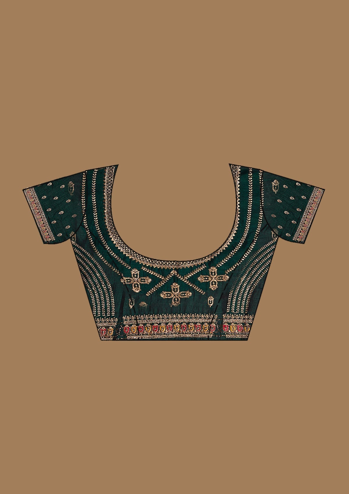 Rani Pink Gold Zariwork Soft Raw Silk Saree